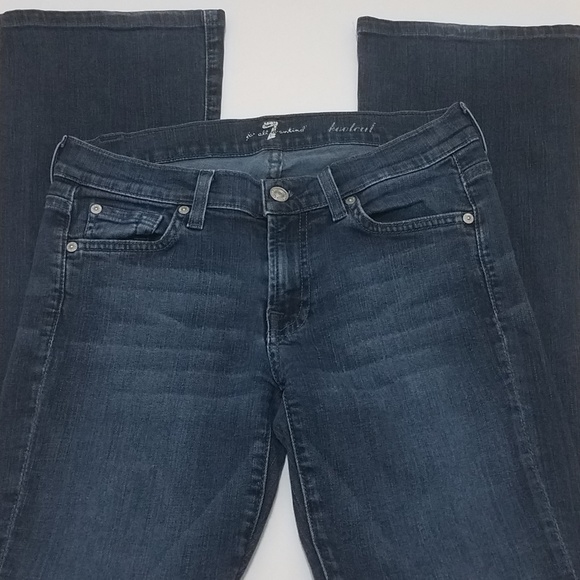 7 For All Mankind Denim - 7 for all mankind size 27 dark wash jeans